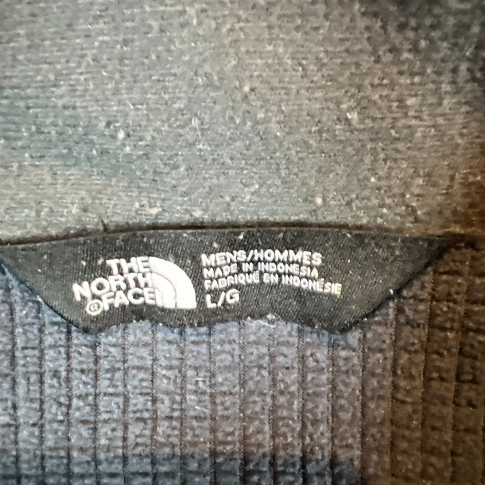 The North Face Mountain Peaks Fleece Jacket Mens Large Charcoal Gray Full Zip